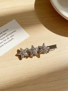 1件装热门！闪亮钻石发夹套装，星月花朵侧夹，奢华星月发夹，闪亮钻石刘海侧夹，斋月开斋节星月发夹，奢华闪亮水钻头巾侧夹，女士 - 彩色 - 查看 34