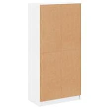 vidaXL Highboard mit Türen Weiß 68x37x142 cm Holzwerkstoff - Weiss - Übersicht 9