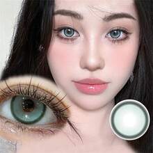 SwiftPin 隐形眼镜 小直径近视彩色自然隐形眼镜 2 片装 夏季礼物 女生眼妆 年度美妆 - 年拋 - 查看 2