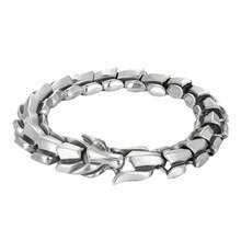 1 pieza Pulsera de cadena de metal con estilo punk y de hip hop para hombres - Negro de pistola - Ver 2