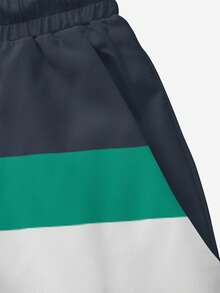 Short de plage décontracté pour homme, imprimé, taille élastiquée avec cordon de serrage, poches en biais, style hawaïen, séchage rapide, doublure en maille double couche, motif mouettes contrastées en 3D. - Multicolore - Voir 6