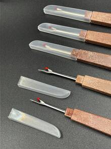 Brown Color Seam Ripper, Quick Seam Remover, Embroidery Unpicker, Cutting Tool For Cross Stitch, DIY Threadcutting Tool, Household Sewing Supplies - Brown - View 1