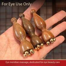 1pc Lotus Seed Eye Massager Facial Massage Stick Acupressure Beauty Tool - Multicolor - View 4