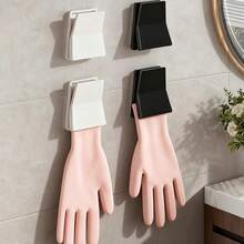 1pc Kitchen Glove Storage Dishwashing Glove Hook Household Rubber Glove Rack Dishcloth Clip Glove Hanger - Multicolor - View 2