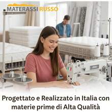 Matrimonial Mat 160x190 In Memory And Waterfoam | Viola 20 Cm | Ortopedico, Ergonomico, Anallergico E Antiacaro, Antibatterico | Semi Rigid | Aloe Vera Fabric | Made In Italy - 80x190 - Xem 7