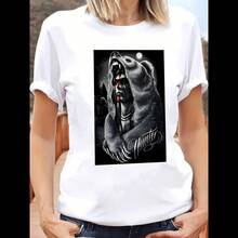 Hunter Moon Bear David Gonzales DGA Art T Shirt_2242_t1 - màu đen - Xem 8