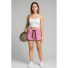 NASHLY Women Shorts - 粉色 - 查看 3
