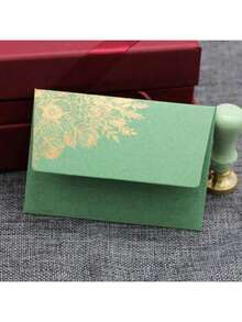 10pcs/Pack 11.5*8cm High-End Golden Foil Envelopes For Business Invitation Cards - 10pcs/pack 11.5*8cm Gold Stamped Envelope - View 36