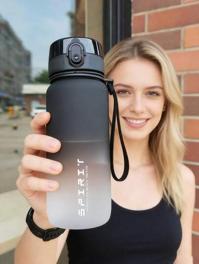 1pc Gradient Color Insulated Water Bottle, Large Capacity Heat-Resistant Portable Sports Kettle, Reusable Leakproof Water Cup For Men Women, Ideal For Gym Outdoor Travel Daily Life, Perfect Gift For Picnic Back To School