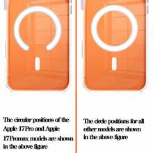 Hadaasi 1pc Official Genuine Transparent Magnetic Acrylic Hard Crystal Clear Protective Case With MagSafe, Anti-Yellowing, Shock-Proof, Compatible For IPhone 17 /16/ 15/14/13/12/11/Plus/Pro/Pro Max 17Air And Galaxy S25/S24 Plus/S23/S22/S21 Ultra - Trong sáng - Xem 11