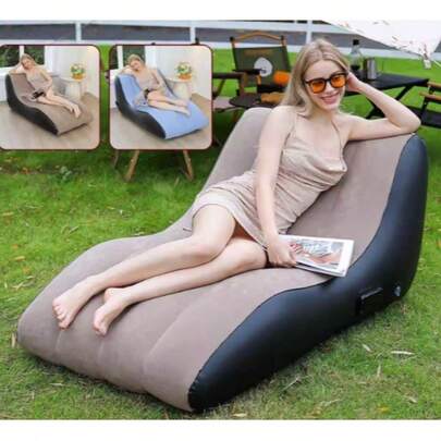 Przenośny dmuchany fotel rozkładany, wodoodporna sofa do użytku na zewnątrz