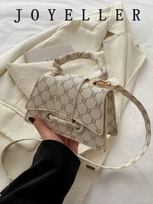 Estuche de lápiz labial de alta calidad 2026, bolso cuadrado mini, bolso versátil de unicolor nuevo, bolso de mujer - Beis - Ver 5