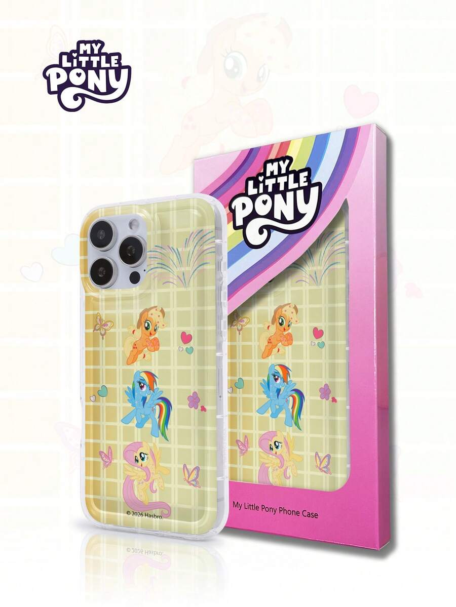 Hasbro MY LITTLE PONY 官方正品卡通少女手机壳，兼容苹果17、17 Air、17 Pro、17 Pro Max、11系列、12系列、13系列、14系列、15系列、15 Pro Max、16 Pro、16 Pro Max、X、XR、XS Max - 透明1 - 查看 1