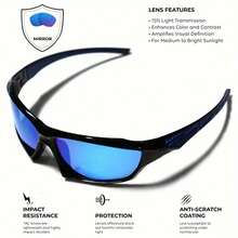 1/3 Uds gafas de sol polarizadas deportivas para hombres visión nocturna ligera gafas masculinas ciclismo conducción pesca gafas de sol de espejo de moda CWCZ - 3 piezas-4 - Ver 5
