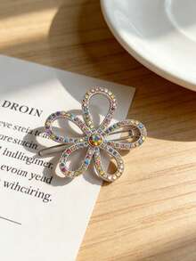 1件装热门！闪亮钻石发夹套装，星月花朵侧夹，奢华星月发夹，闪亮钻石刘海侧夹，斋月开斋节星月发夹，奢华闪亮水钻头巾侧夹，女士 - 彩色 - 查看 16