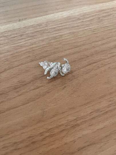 1pc Pearl CD Letter Earrings, Cute Summer Jewelry, Fashionable & Unique Earrings For Women