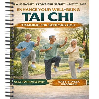 适合老年人的10分钟轻柔太极拳练习：4周居家训练计划，提升稳定性、关节灵活性和自信心