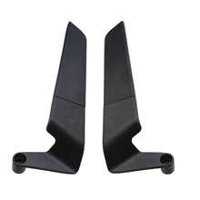 Kit de espejos retrovisores con aletas invisibles para motocicleta para Kawasaki Z900 Z650 2021 2022 2023, espejos retrovisores ajustables - Negro - Ver 5