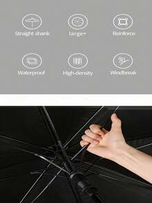 Kompaktowy składany parasol Chakipee – automatyczny, wiatroodporny parasol męski, przenośny parasol podróżny, poszycie z tkaniny 210T, zasięg 97 cm, 8 sekcji, na Dzień Kobiet, niezbędne akcesoria podróżne, upominki ślubne, Y2K, sypialnia, akcesoria samochodowe damskie, wystrój kuchni, urocze rzeczy - Parasol biznesowy - Zobacz 10