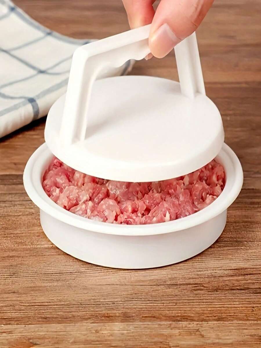 1/2pcs Plastic Hamburger Patty Maker - Non-Stick Burger Patty Mold, Cheese Burger Patty Maker, Suitable For Beef, Vegetables, Kitchen Tools, Grill Accessories, Patty Maker, Easy To Clean