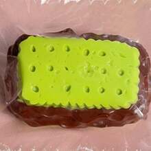 1个苏打饼干造型挤压玩具 - 解压玩具 - 挤压玩具 - 软玩具 - 捏捏乐玩具 - 指尖玩具 - 史迪奇玩具 - 旅行玩具 - 课堂指尖玩具 - 迷你洗澡玩具 - 圣诞文具减压球，生日礼物，完美礼物，复活节礼物，圣诞节礼物，万圣节礼物，平安夜礼物 - 彩色 - 查看 8