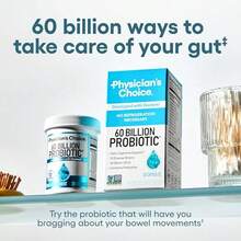 Advanced Probiotic Supplement With 60 Billion CFU And 10 Unique Strains For Optimal Digestive And Gut Health Support, Includes Organic Prebiotics To Enhance Good Bacteria Growth, Acid-Resistant Capsules Ensure Maximum Survival, 30 Veggie Capsules For Daily Use By Adults. - 2 pcs - 查看 4