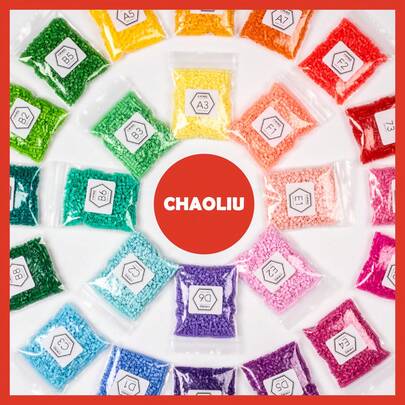 12000pcs/Set Perler Beads Compatible 2.6mm Fuse Beads - 24 Colors 1000pcs DIY Craft Kit For Adults, High Quality Fusion Beads Material Pack For DIY Handmade Beads