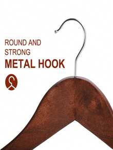 1件装木质衣架套装，360°旋转挂钩，防滑凹槽，纤薄节省空间设计，适用于衬衫、外套、连衣裙、裤子、大衣，可用于家庭衣柜、公寓、酒店、零售店收纳，是时尚爱好者的必备整理用品，衣物衣架 - 彩色 - 查看 9