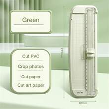 1PC Portable A5/A6 Paper Cutter Trimmer, Uncharged Manual Cutting Tool Made With Durable Plastic, School, Home, And Office Use - one-size - View 12