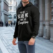 "LET ME ASK MY WIFE" - Men's Long-Sleeved Sweatshirt, Loose Fit, Suitable For Autumn And Winter Wear, Pullover. - Black - View 2