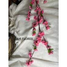 Artificial Peach Tree Branch, 1.20 M Tall, Ideal For Arrangements And Decoration Of Weddings, Parties And Events. - 玫瑰紅 - 查看 2
