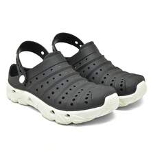 Babuche Clog Pesca Camping Proteção Chinelo Sandalia Unissex - Preto - Visão 3