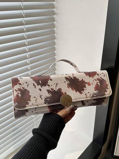 Fashionable Milk Texture Handbag, New Minimalist Long Clutch Bag, Ins Style Evening Bag For Women