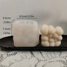 Asymmetrical Bubble Ball DIY Handmade Fragrance Plaster Multifunctional Silicone Mold - White - View 2