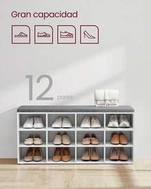 Shoe Cabinets - White + Gray - View 6