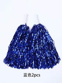 2pcs Handle Pom-Pom, Pom-Pom Cheerleading, Pom-Pom Dance, Pom-Pom, Cheerleading, Cheerleading Pom-Pom Ball, Confetti Pom-Pom, Rally Pom-Pom - Multicolor - View 6