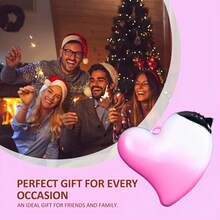 ACompatible For All Devices Heart-Shaped Lighter - Pink To White Gradient Cute Romantic Gift With Windproof Adjustable Flame, Compact & Durable Plastic Refillable (Fuel Not Included) - Love Gift For, Joke Novelty Lighter For / - 粉紅色心型打火機 - 查看 8