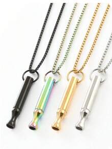 1pc Iridescent Purple Pointed Meditation Breathing Necklace - Men's Stress Relief Jewelry, Gift To Calm The Mind, Durable Clear Psychological Accessory, Minimalist Chain Design, Polished Finish (Random Style Shipped) - Multicolor - View 4