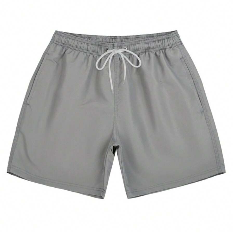 Men's Beach Shorts Men's 4-Inch Shorts Beach-Ready Splash-Resistant Shorts Essential Sports & Leisure Travel Pants - Medium Gray 169 - View 1