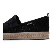 Skechers 女士休闲鞋 FLEXPADRILLE LUXE 系列女士渔夫鞋，舒适轻便日常休闲鞋 114046-BLK - 黑色 - 查看 8