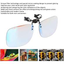 Men's Colorblind Glasses - 黑色 - 查看 2