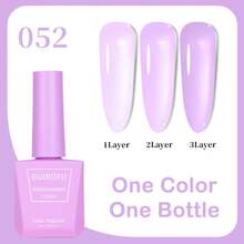 1 Bottle 15ml Milky Jelly Nude Color Gel Nail Polish, Transparent, Translucent Pink Gel Manicure Set, Suitable For Nail Salons And DIY Home Manicure, 58 Colors Gel Nail Polish Nails - Multicolor - View 13