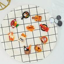 8pcs Creative Food Shaped Refrigerator Magnets - Realistic 3D Resin Kitchen Decor, Assorted Designs (Pizza, Sushi, Donut) - Oval Plastic Magnets, Suitable For Refrigerator, 14+ Years Old, Food Themed Magnets, Fun Design, Textured Surface, Detailed Craftsmanship - A - View 9