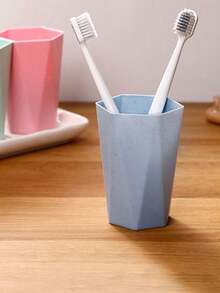 1 Set Minimalist Travel Toothbrush Cup, Couples Rinsing Cup, Children Toothbrush Cup, Portable Household Toothbrush Cup - Multicolor - View 6