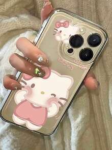 Ốp lưng điện thoại Sanrio Poke Face Kitty tương thích với iPhone 16/15 Apple 17 Pro, ốp bảo vệ điện thoại cao cấp thời trang cho 16/15 Plus/12 Pro Max/14/13/11. - Nhiều màu - Xem 2
