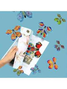 15pcs Magic Flying Butterfly Toys - Clockwork And Rubber Band Driven, Multi-Color| Ideal Party And Surprise Gifts, Random Colors - Multicolor - View 6