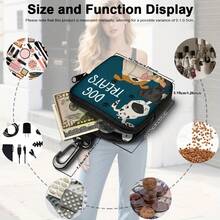 Dog Training Snack Bag With Zipper Closure - Portable Polyester Pet Snack Bag, Suitable For Outdoor Activities And Walks, Colorful Design, Single-Sided Printing, One Side Transparent, Essential Item For Dog Walks |   Bright Dog Accessories |   Durable Zipper Closure - A - 查看 4