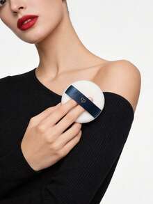 CPB 粉扑。羊毛化妆粉扑。柔软植绒化妆海绵粉扑。 - 藍白 - 查看 3