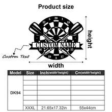 1pc Customized Darts Target Metal Wall Decor - Personalized Gamer Name Plate, Home Decor & Unique Gift Idea, Club Gift, Darts Lover Gift, Father's Day Gift - Decorative Item, Home Decor, Wall Art, Room Decor, Living Room, Bedroom, Bathroom, Kitchen, House Decoration, Personalized Gift - Multicolor - View 17