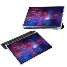 Funda protectora de acrílico plegable en tres partes, opción de moda compatible con Samsung, Redmi y computadoras tablet - Negro - Ver 6